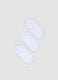 Three-pack of white ankle socks in stretch organic cotton_0