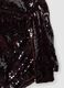 Brown sequin stretch-fabric dress_5
