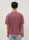 Red short-sleeve pure cotton oversized T-shirt for boys_1