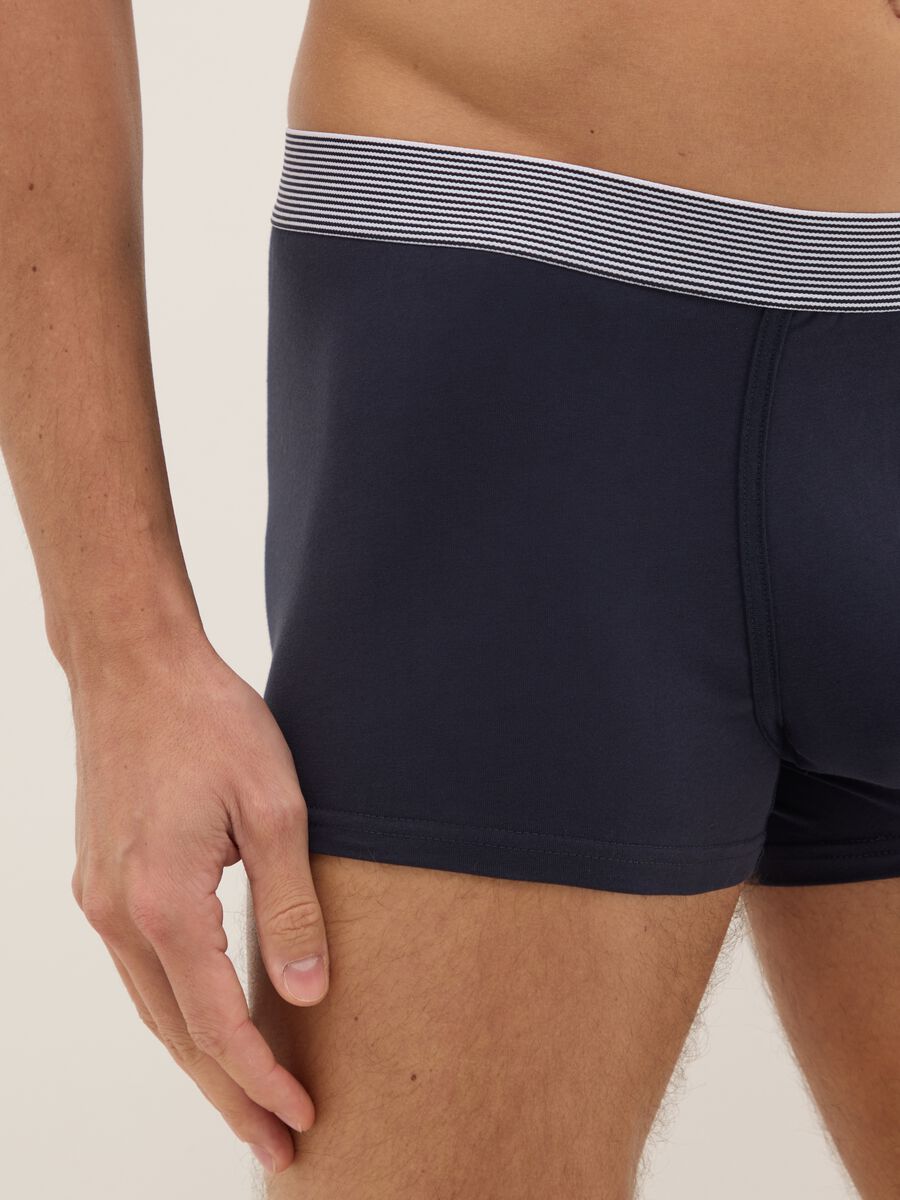 Tripack boxer in cotone organico elasticizzato multicolor regular fit_3