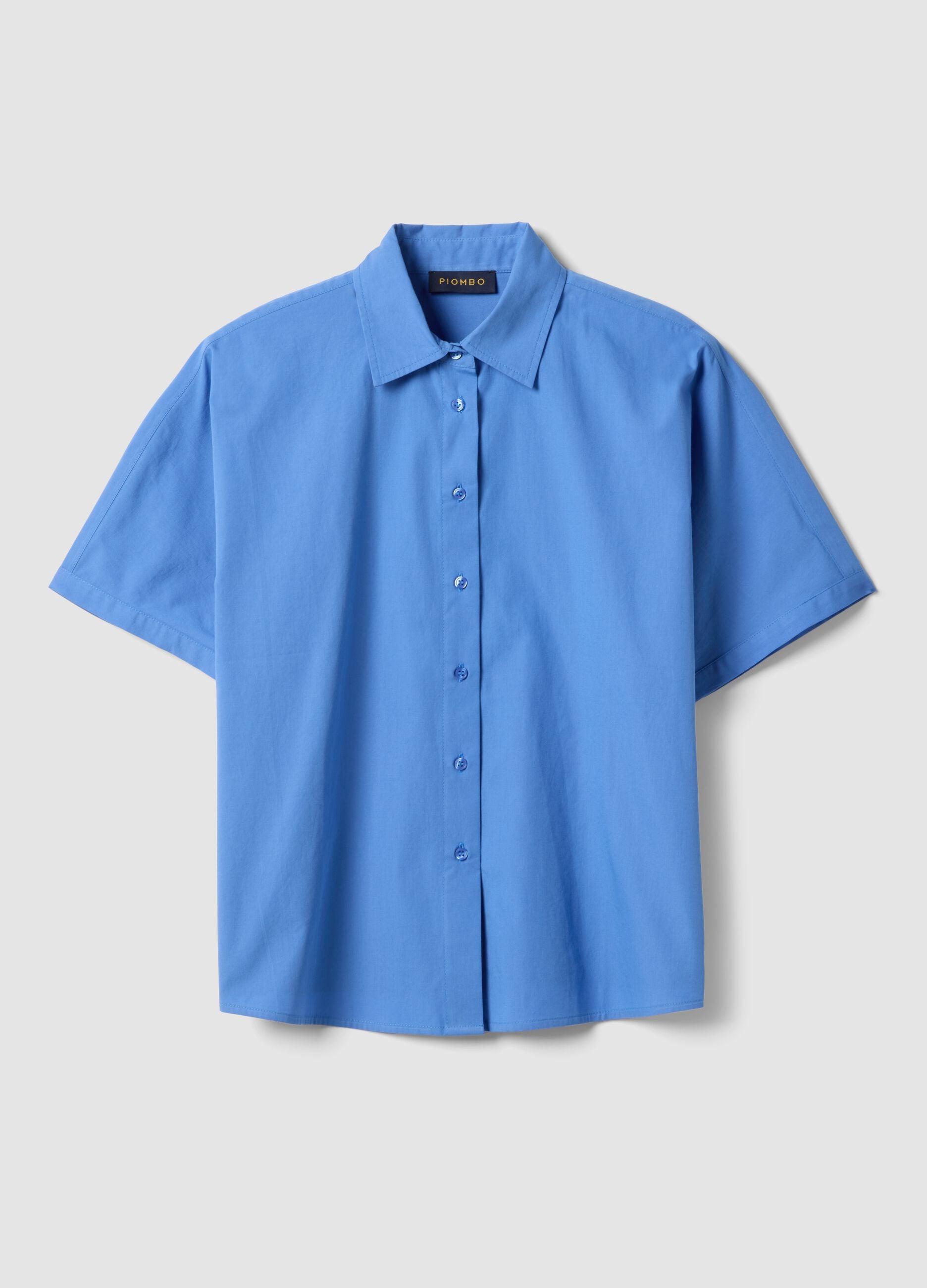 Azure pure cotton oversized fit shirt