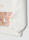 White pure cotton sweatshirt with crew neck and print_3