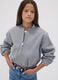 Girls&rsquo; grey regular-fit zip-up jacket_0