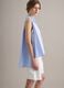 Sleeveless light-blue pure cotton shirt_0