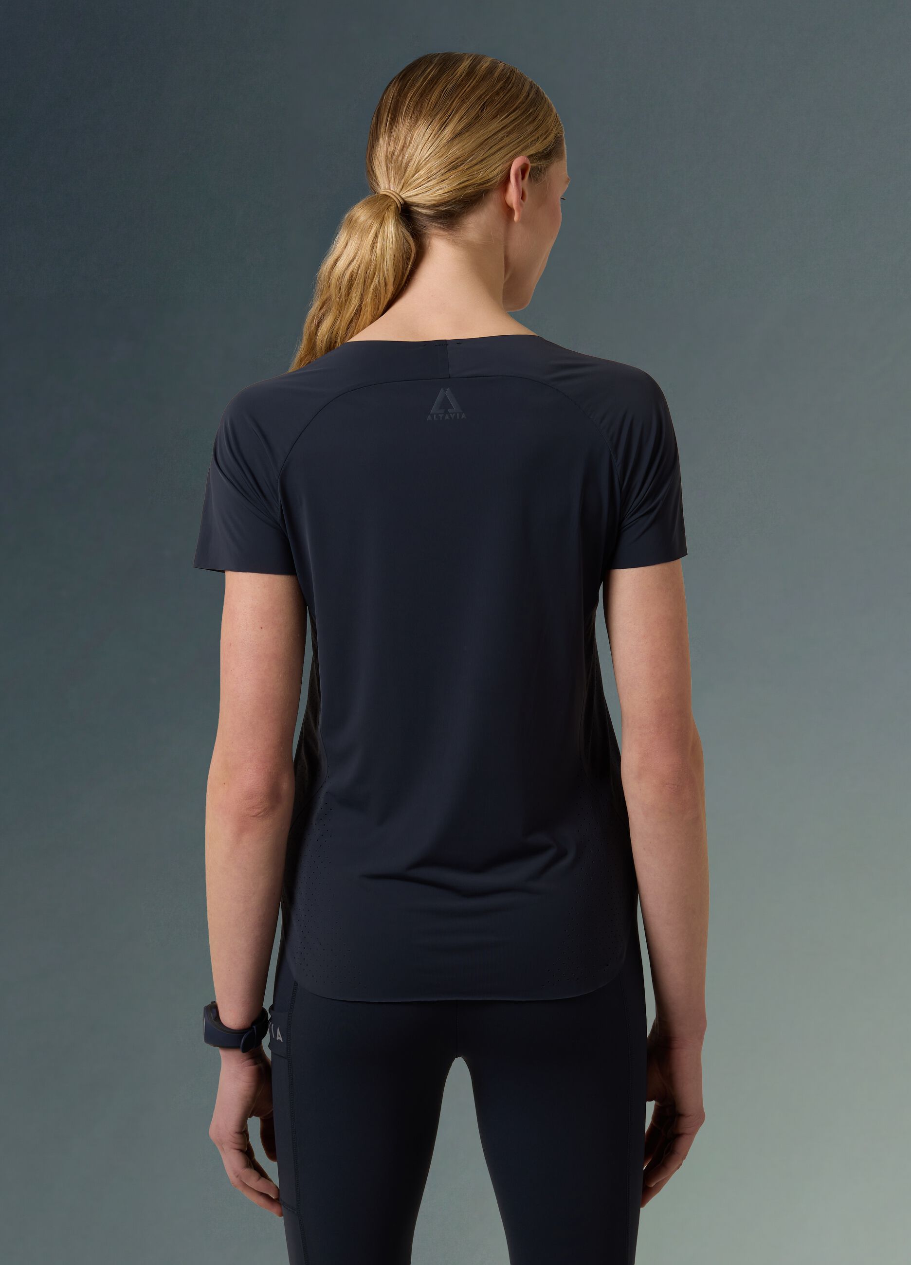 Technical T-shirt with side inserts ALTAVIA WITH DEBORAH COMPAGNONI