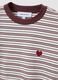 Multicolour relaxed-fit striped pure cotton T-shirt with chest embroidery_6
