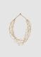 Beige Necklace with Pearls and Braided Threads_0