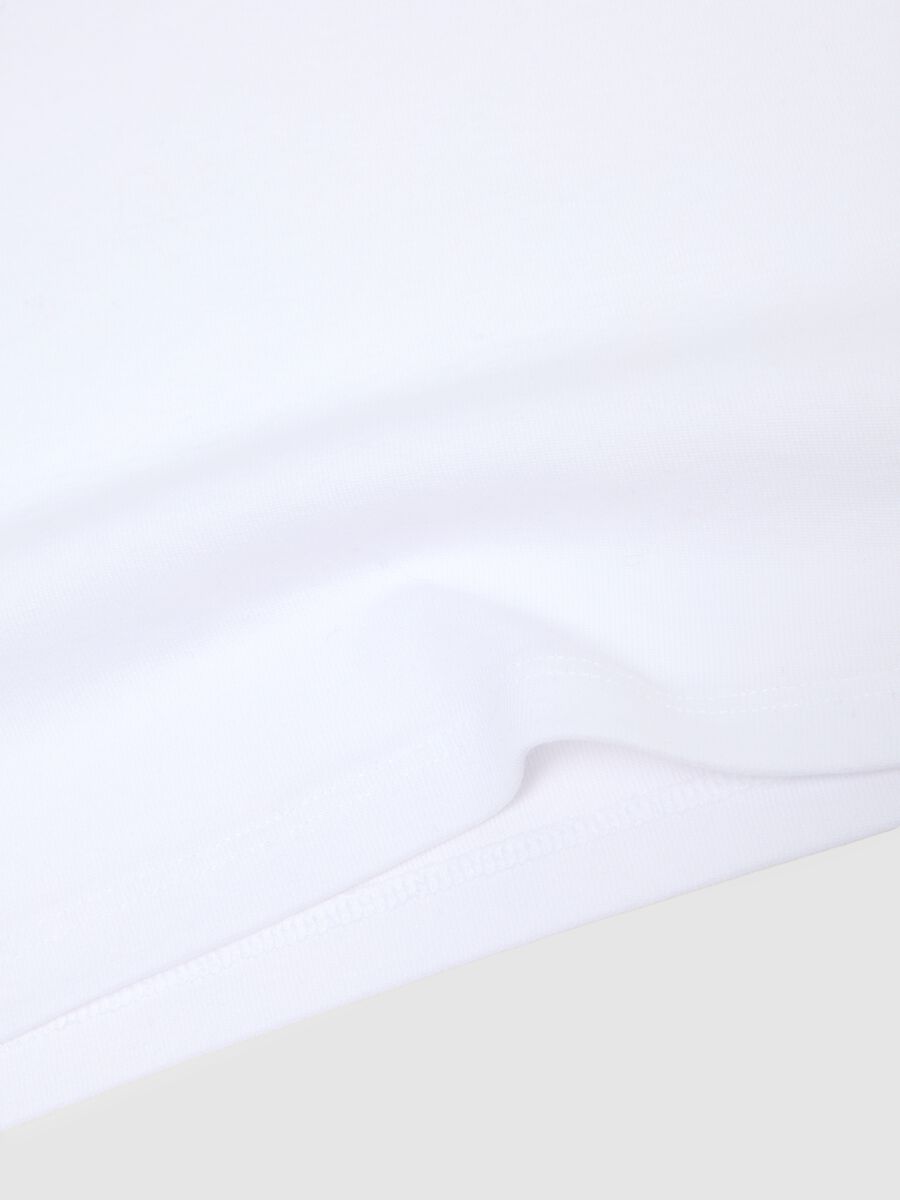 Bipack white girl's vest in pure cotton regular fit_2