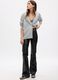 Flare-fit shiny-effect trousers_0