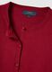 Regular fit red crew neck cardigan_5