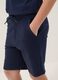 Boys&rsquo; blue pure cotton shorts, relaxed fit_2