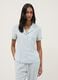Multicolour pure viscose pyjama shirt, regular fit with design_1