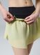 ALTAVIA COURT yellow pleated sports shorts in stretch fabric with removable inner short_0