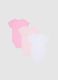 Baby girl's multicolour bodysuit tripack in pure cotton_1