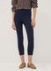 Blue slim-fit stretch viscose leggings_1