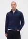 Men's Blue Cotton Blend Jumper_0