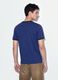Blue fitted pure cotton T-shirt with contrast trims_3