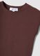 Brown Stretch Cotton Fitted Tank Top_5