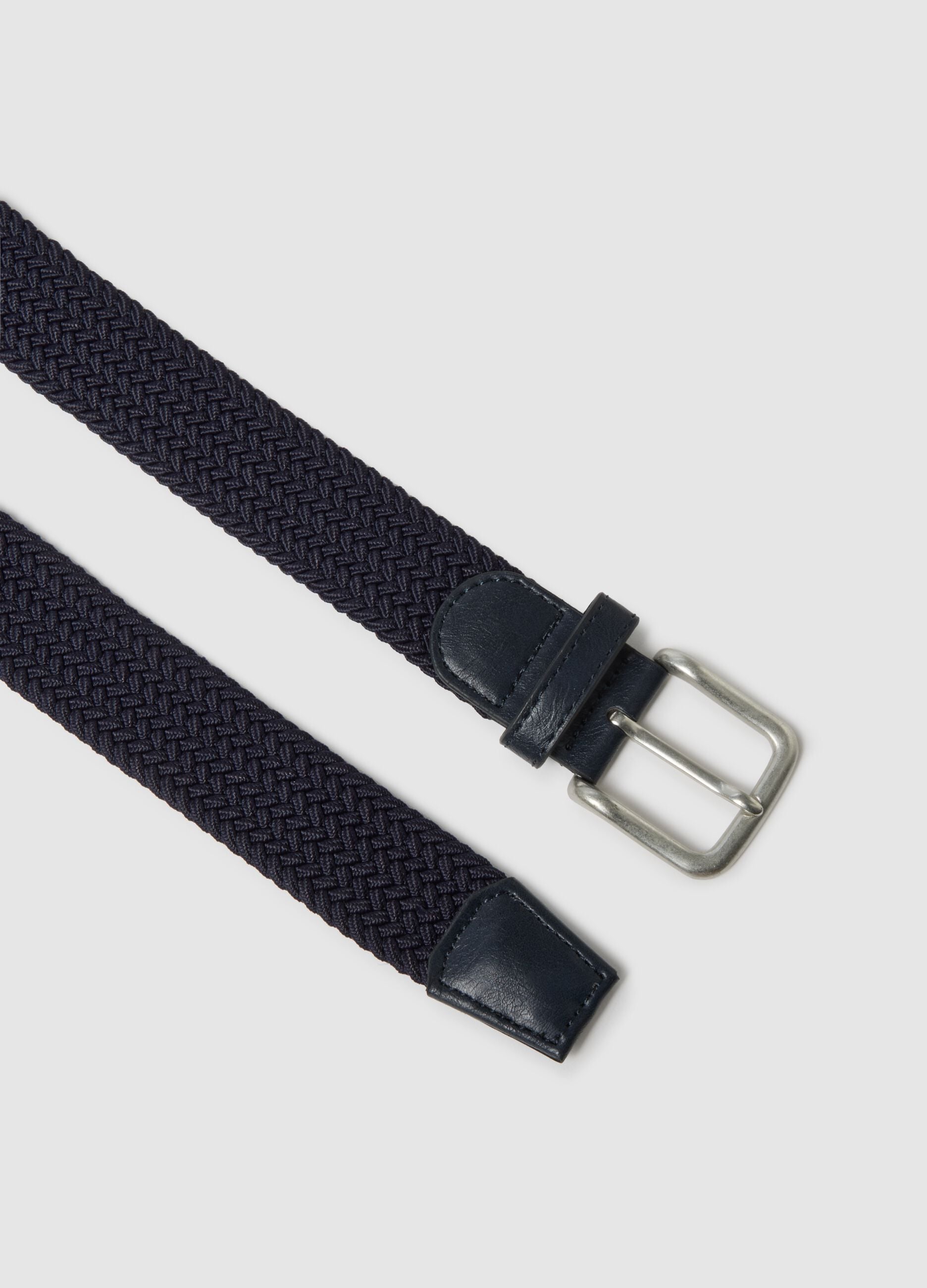 Blue Braided Belt