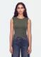 Green stretch jersey bodysuit with ruching, regular fit_2