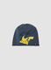 Blue stretch cotton cap with Pok&eacute;mon print_0