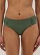 Green stretch swim briefs with side ruching_1