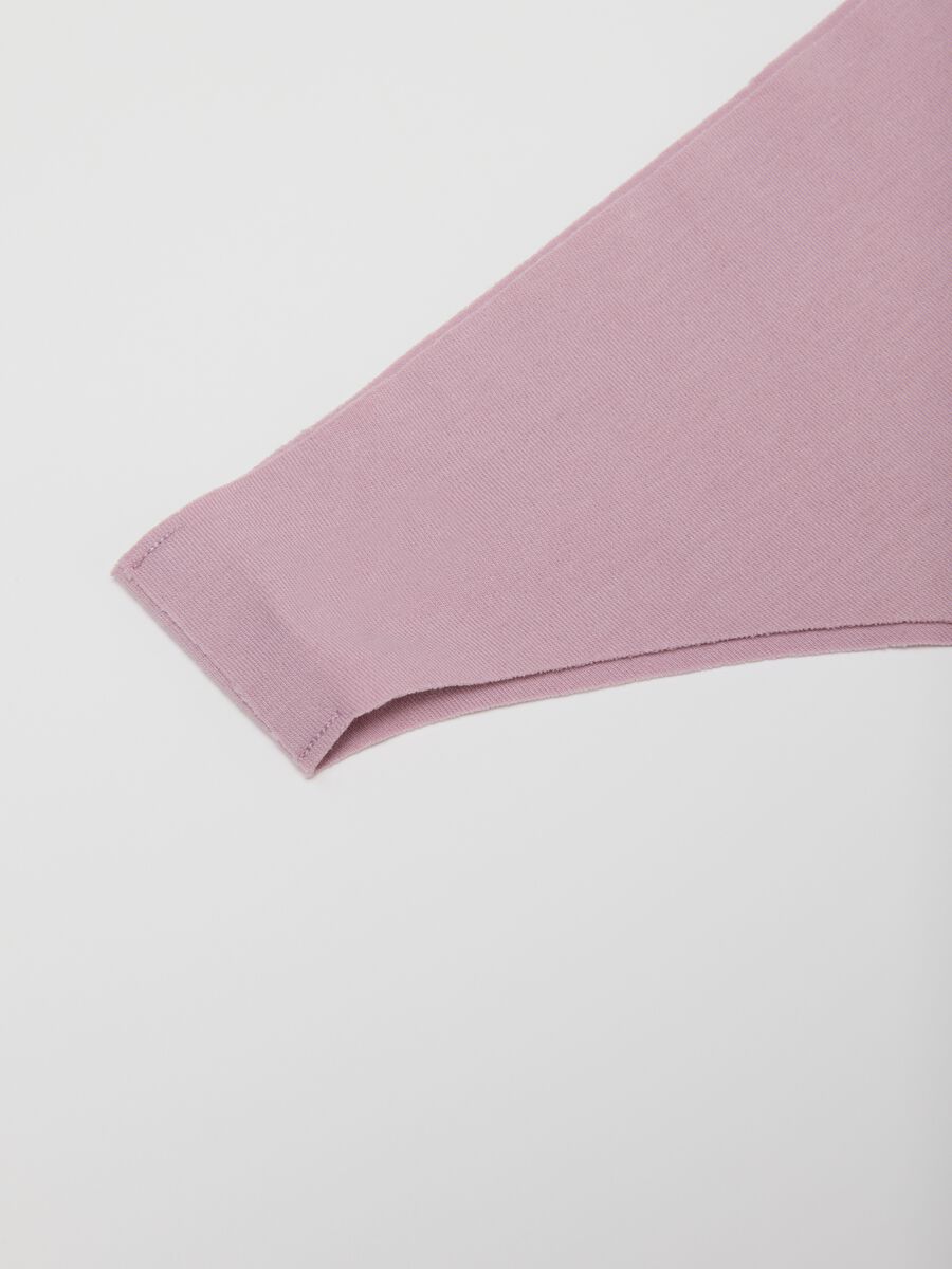 Regular Fit Pink Stretch Cotton Bikini Briefs_5