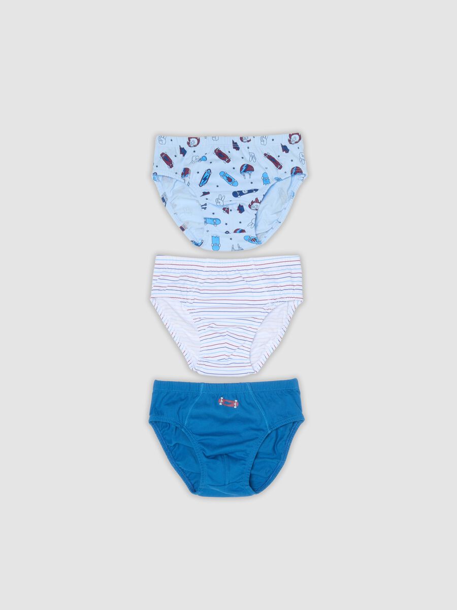 3-pack of multicolour pure organic cotton briefs for boys_0