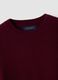 Red pure wool crew-neck jumper_1