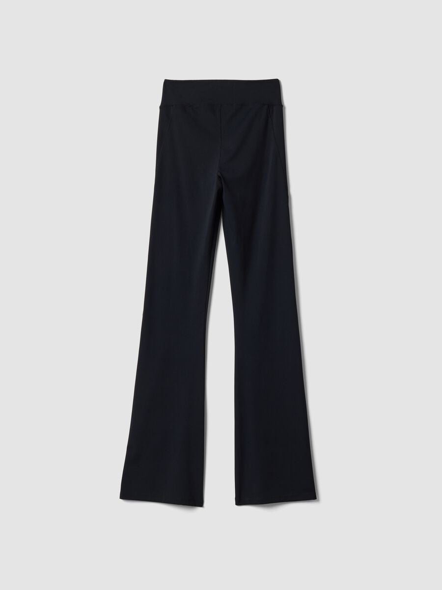 Black Yoga Flare Pants_5