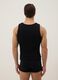 Black pure cotton vest regular fit_2