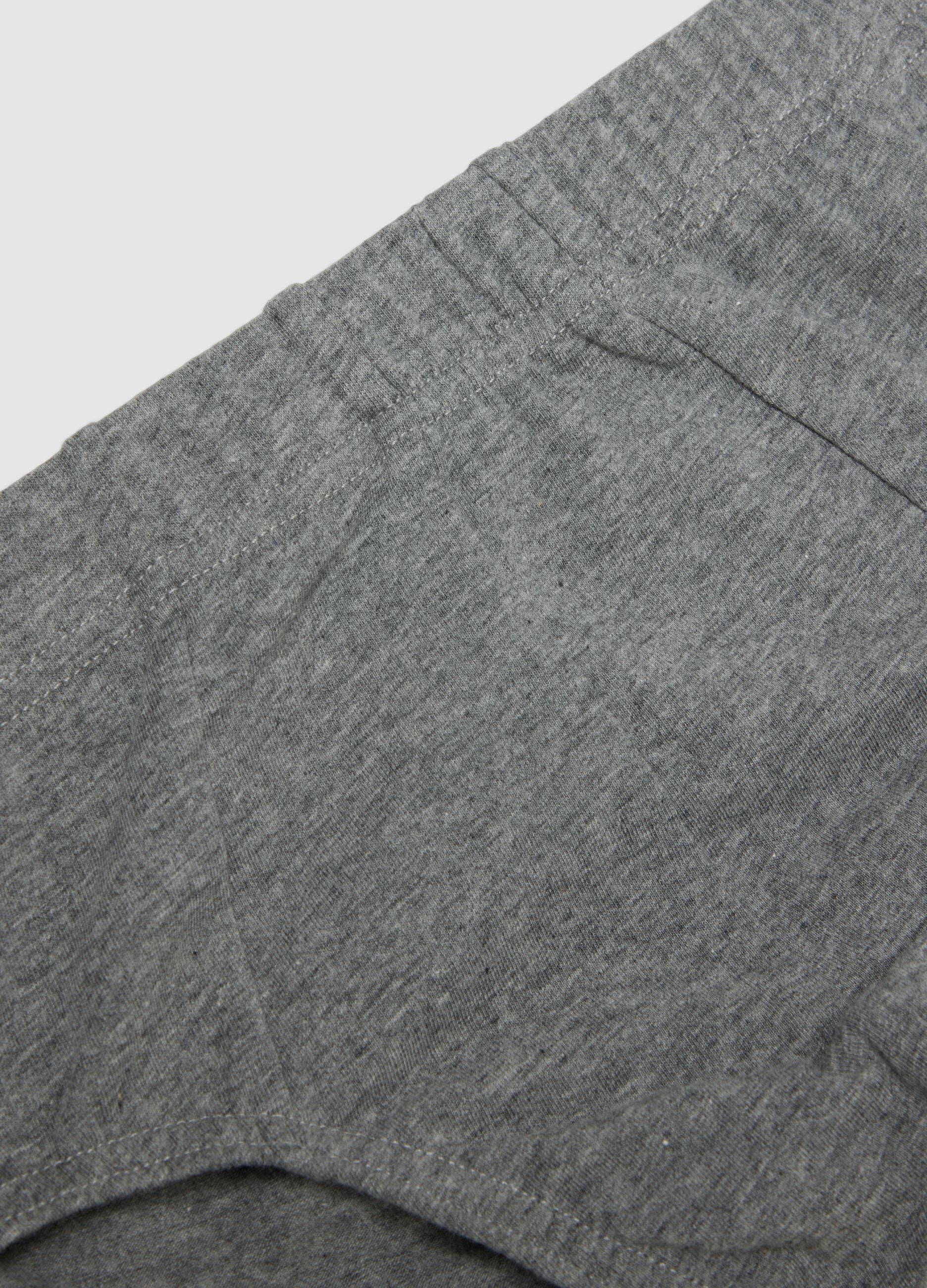 Grey organic cotton briefs