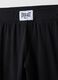 Black stretch cotton leggings with regular fit and Everlast logo_5