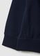 Kids' blue cotton hoodie with regular fit zip_2