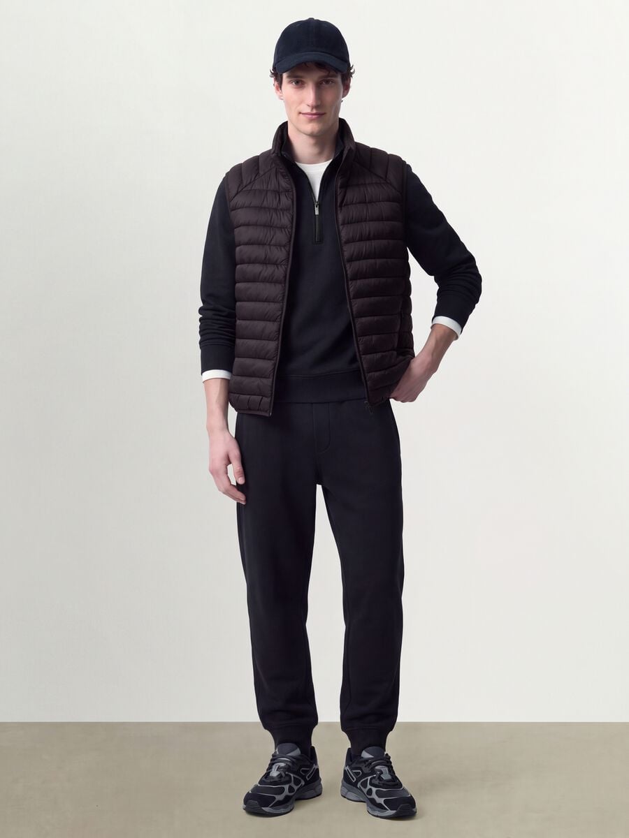 Purple Ultralight padded gilet with zip_1