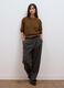 Brown pure wool crew-neck jumper in oversized fit_1