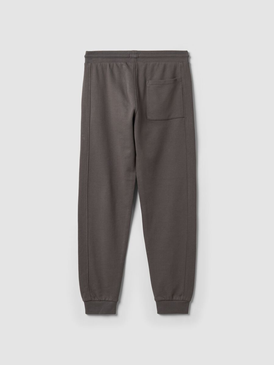 Grey organic cotton jogger trousers_6