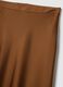 Brown Satin Long Skirt_5