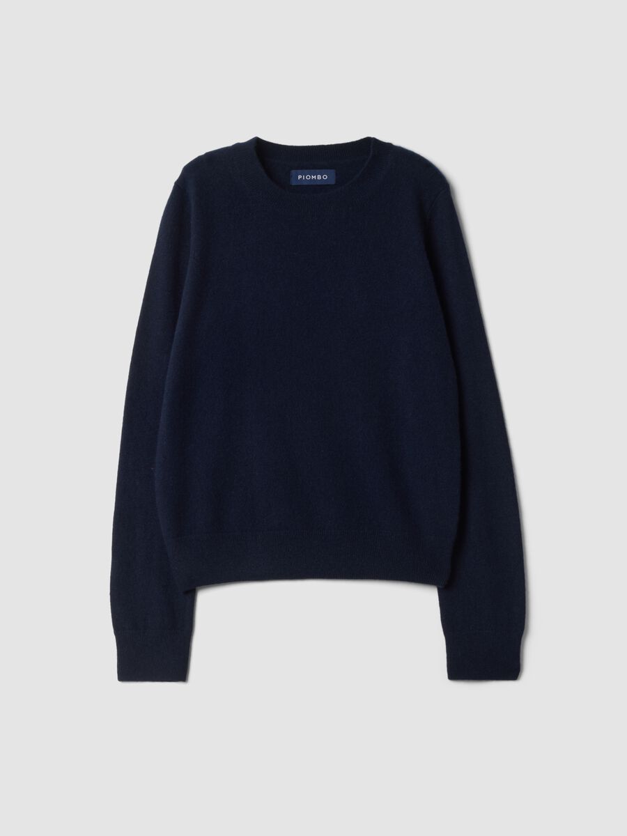 Blue pure cashmere crew-neck jumper_4