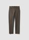 Grey regular-fit stretch cotton twill trousers_4