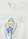 Multicolour cotton blend regular fit girl's tracksuit with print_2