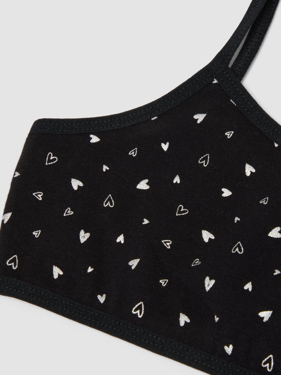 2-pack of multicoloured stretch organic cotton bralettes for girls_2