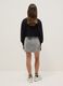 Girl's grey pure cotton skirt regular fit with belt_1