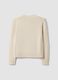 Beige pure cotton cardigan with buttons, regular fit_6