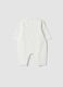 White organic cotton Mickey print babygrow_1