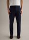 Blue Stretch Cotton Regular Fit Trousers_1