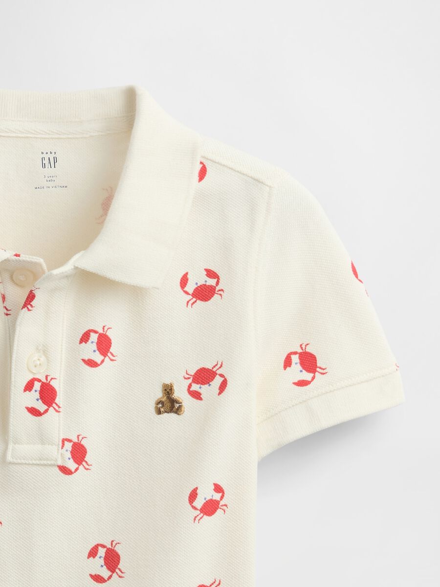 Polo da bambino in puro cotone multicolor_2