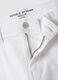White denim Bermuda shorts in stretch cotton, regular fit_5