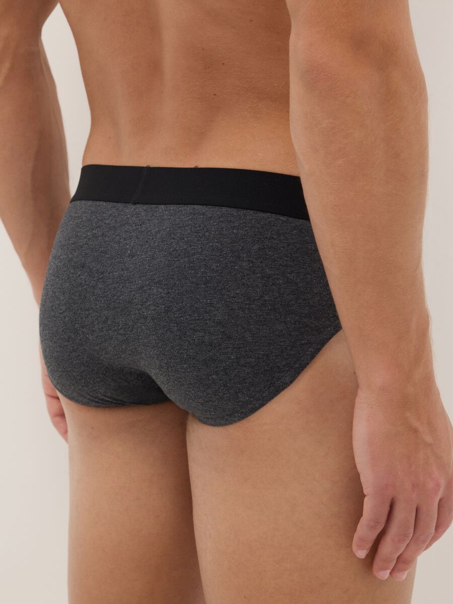 Multipack of multicolour regular fit stretch cotton briefs_2