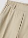 Beige stretch viscose palazzo trousers_5